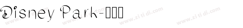 Disney Park字体转换